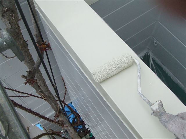 ベランダ手すり塗装