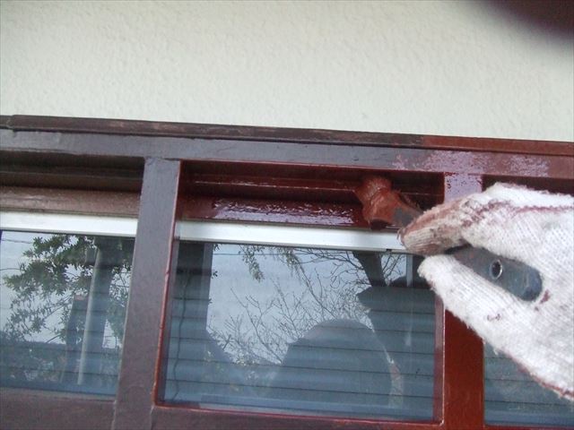 日立市／木部の下塗り作業をしてきました。