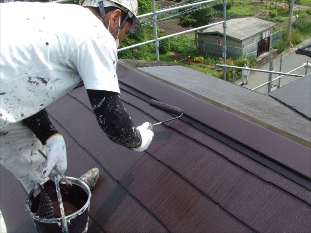 屋根仕上げ塗装ダイヤスーパーセランマイルドIR遮熱塗料