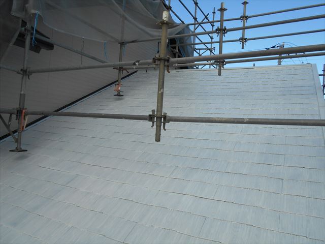 Ｉ様邸下屋根下塗り後