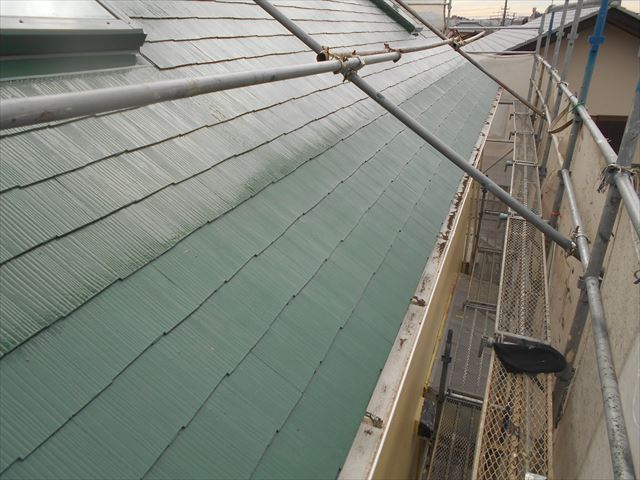 Ｙ邸屋根上塗り２回目