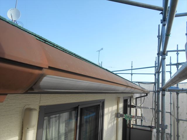 I邸雨樋塗装前