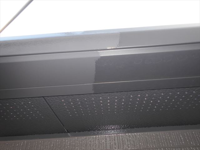 S邸軒樋上塗り1回目