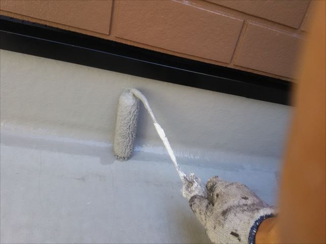 防水塗装作業
