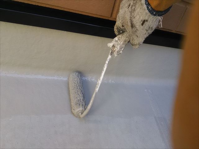 防水塗装作業