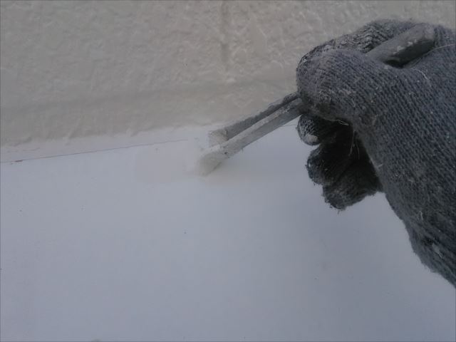 霧除け鉄板塗装