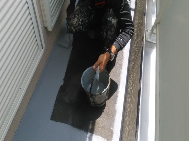 防水材塗布