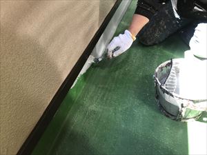防水塗装 下塗り1回目