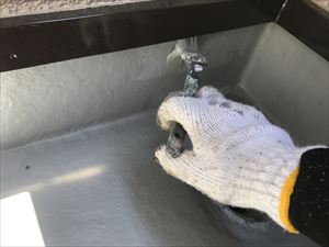 ベランダ防水、水性アトレーヌ