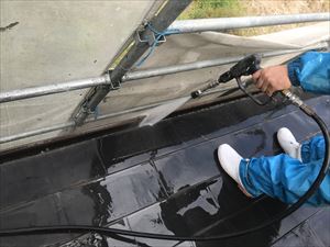 雨どい 洗浄