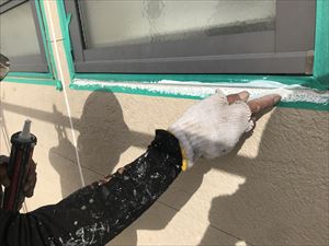 ヘラ押さえ