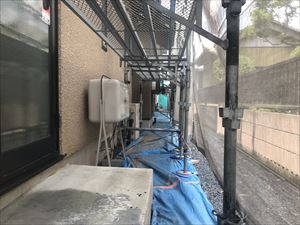 ブルーシート養生