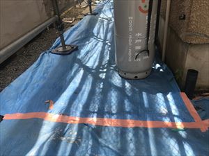 ブルーシート養生