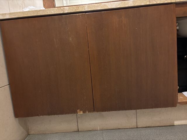 笠間ドア補修塗装前