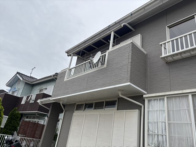 水戸市内で外壁サイディングの一部貼替したいとご連絡をいただき見に行ってきました。