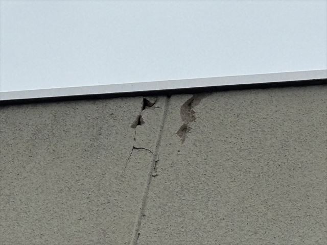 笠間市紡錘工事外壁状態