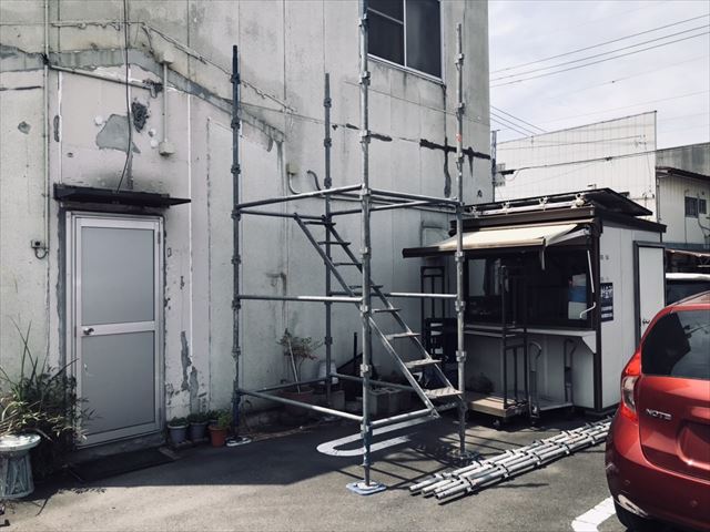 笠間市・笠間稲荷前の通りで防水工事