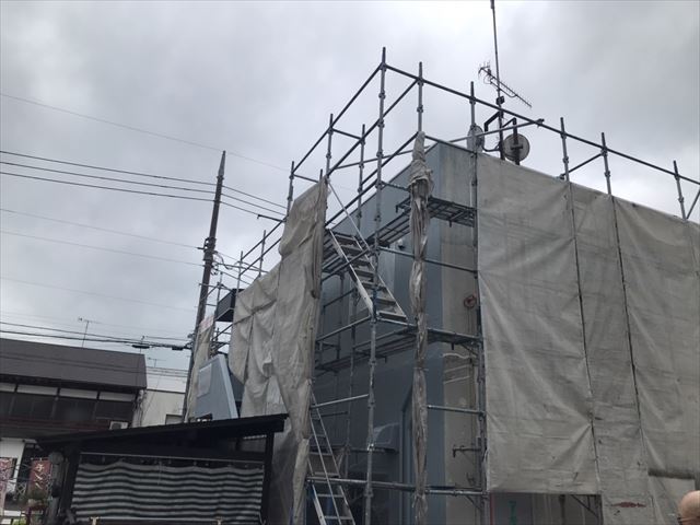 笠間メッシュシート台風対策メッシュシート