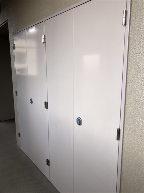 鉄部塗装工事 収納庫