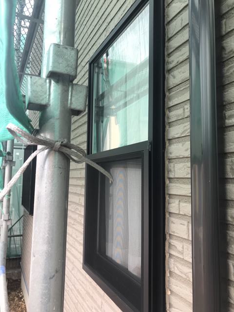 上げ下げ窓 養生前