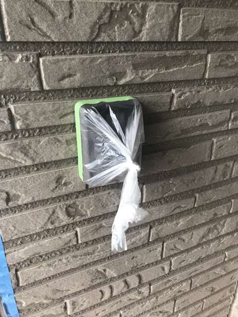インターフォン 養生後