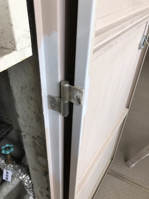 鉄部塗装 錆止め塗装後