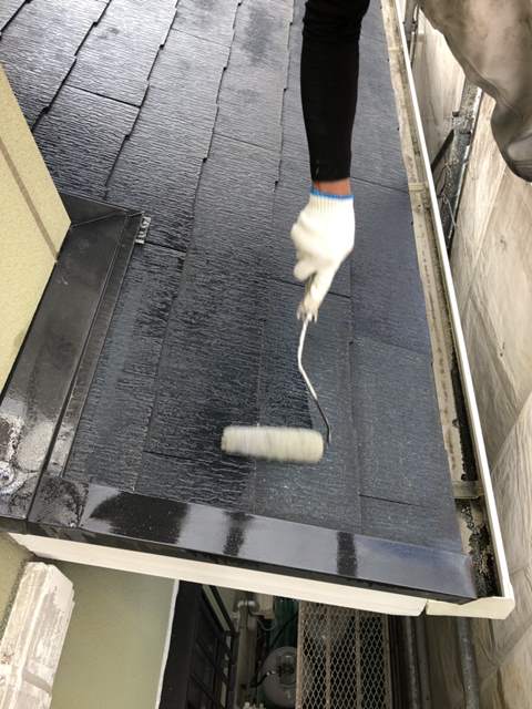 屋根塗装 ローラー