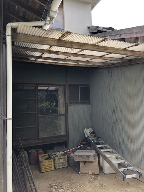 波板張替え工事
