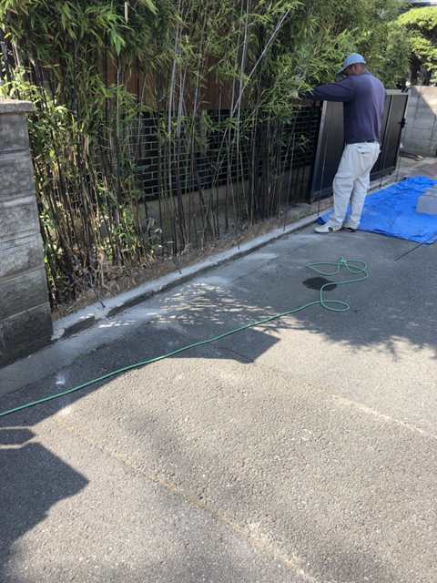 境界ブロック工事
