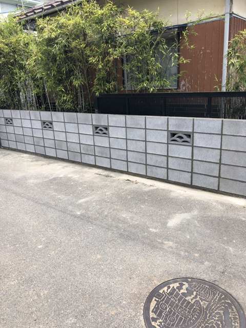境界ブロック工事