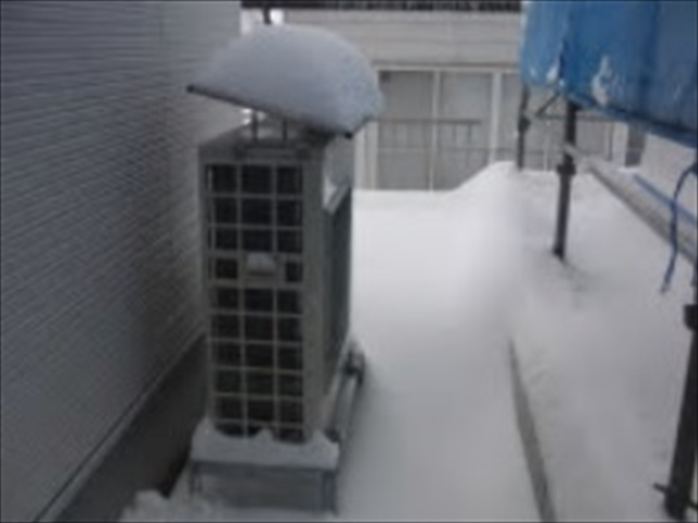 積雪で暖房機能がまひする事があります!