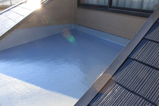 川越市 外壁塗装 防水工事後
