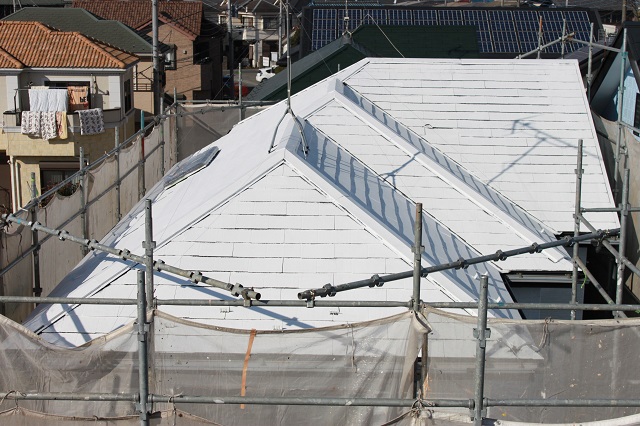 川越市大塚 屋根下塗り塗装