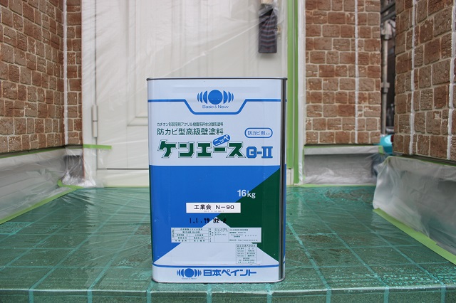 狭山市にて軒天塗装を施工してきました。