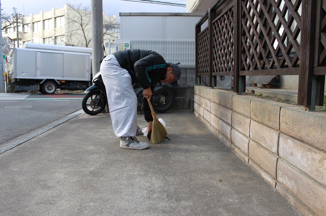 川越市南大塚 外壁塗装 終了後の掃除