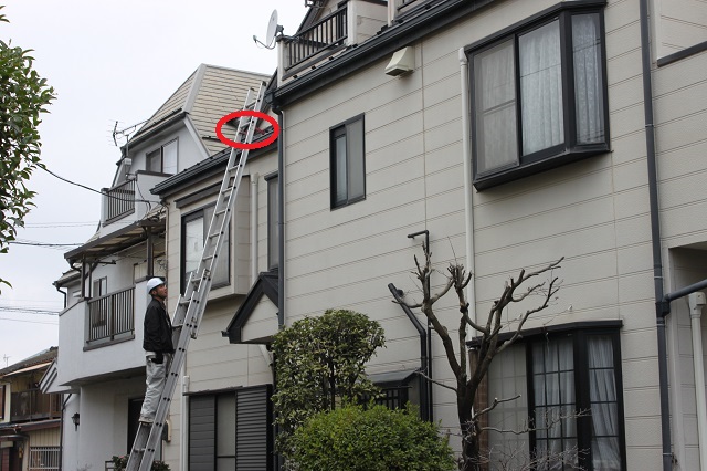 川越市にて雪害被害で雨樋が破損し火災保険申請のお手伝い。