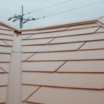 所沢市上安松の現場は遮熱塗料で屋根の上塗り塗装施工