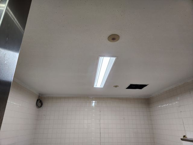 岩綿吸音板塗装後