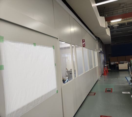 パーテーション塗装完