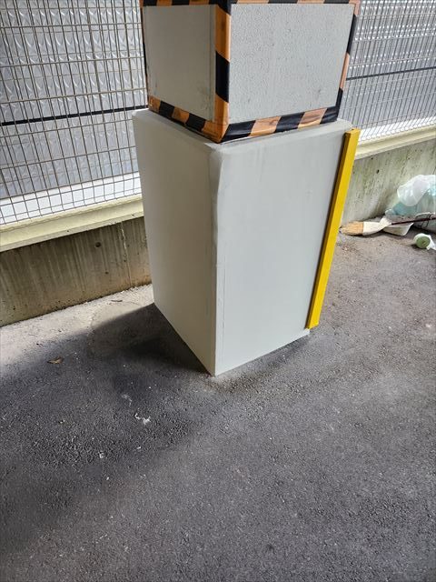 柱壁塗装後