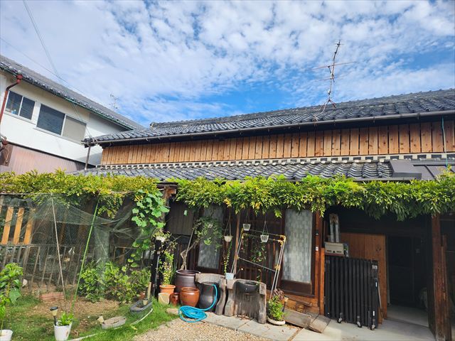 塗装前の目隠し板