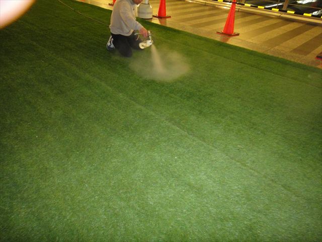 エコキメラ塗布中