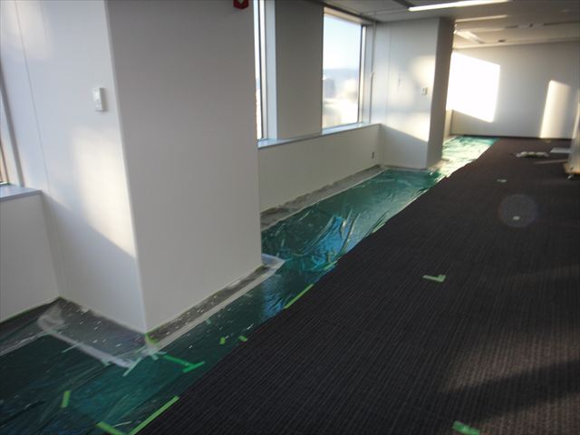 塗装後の事務所内