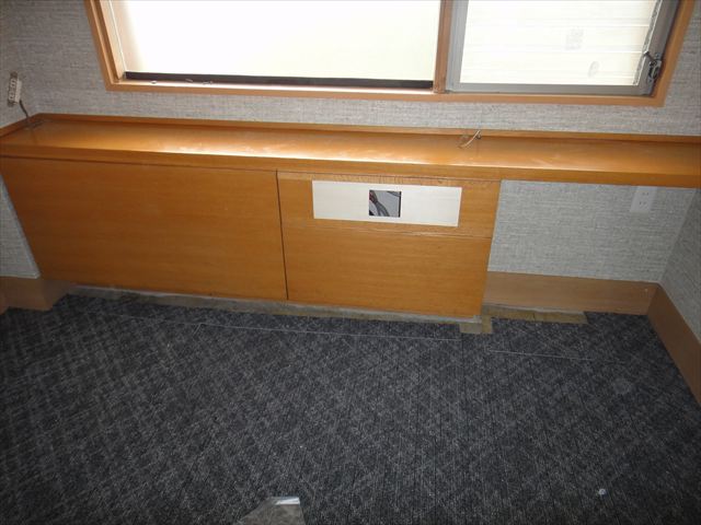 収納棚BOXスイッチ撤去後