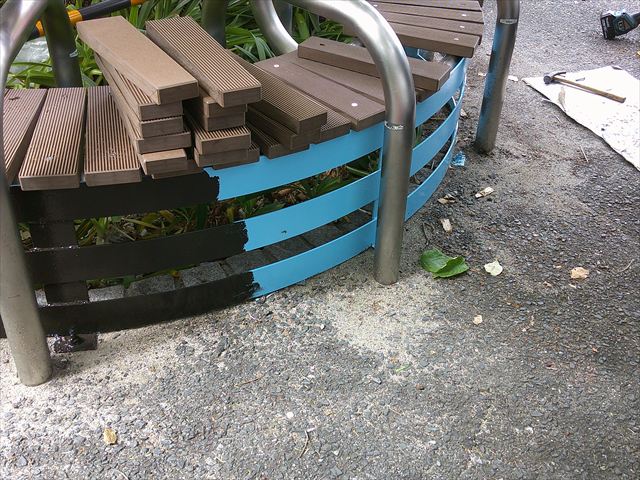 フラットバー塗り変更