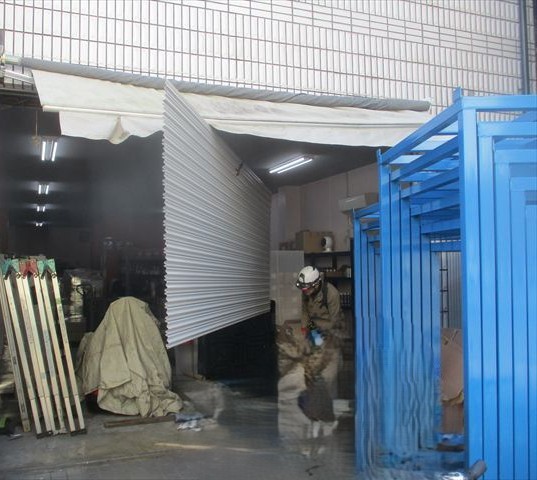 シャッター撤去