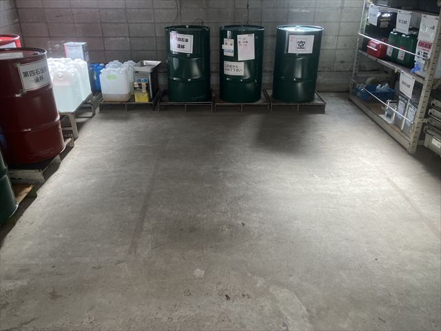 倉庫内床の調査(2)