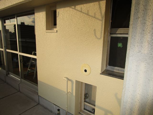 ベランダ壁完了