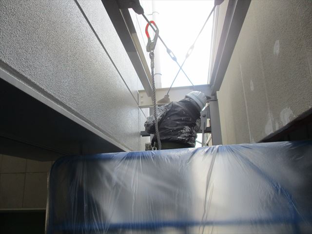 高車での作業