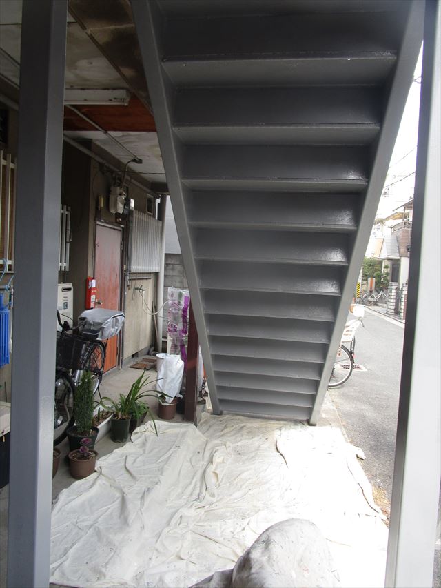 階段裏錆止め